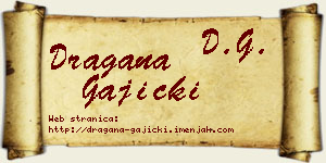 Dragana Gajicki vizit kartica